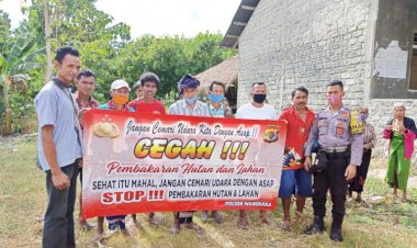 Antisipasi-Kebakaran-Lahan-dan-Hutan,-Jajaran-Polres-Sumba-Barat-Gencarkan-Sosialisasi-Karhutla