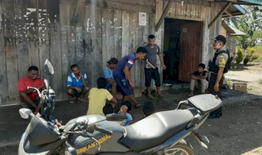 Bripka-Stanislaus-Imbau-Warganya-Untuk-Selalu-Perhatikan-Protokol-Kesehatan