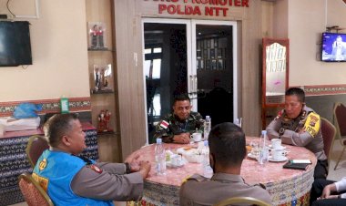Tingkatkan-Sinergitas-TNI-Polri,-Kapolda-NTT-Terima-Kunjungan-Silaturahmi-Danrem-161/WS-Kupang