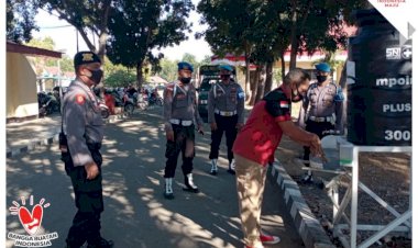 Penertiban-Disiplin-Protokol-Kesehatan,-Propam-Polres-Razia-Masker-di-Lingkup-Mapolres-Manggarai-Barat