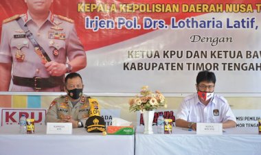 Cipta-Kondisi-Aman-Jelang-Pilkada-Serentak-2020,-Kapolda-NTT-Silaturahmi-Ke-Kantor-KPUD-TTU