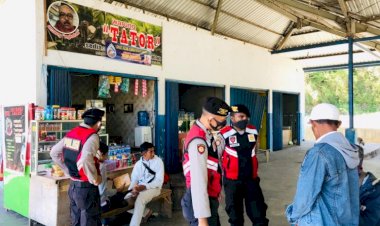 Datangi-Terminal-Carep,-Sat-Samapta-Sampaikan-Himbauan