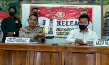 Gelar-Press-Release,-Kapolres-Sumba-Barat-Katakan-Tak-Segan-Segan-Tindak-Sindikat-Curnak-di-Daratan-Sumba