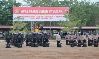 Polda-NTT-Gelar-Apel-Pergeseran-Pasukan-Pengamanan-Pilkada-Serentak-Tahun-2020