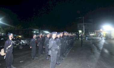 Kapolres-Sumba-Barat-Sambut-&-Pimpin-Apel-Pengecekan-50-Anggota-BKO-Brimob-Nusantara