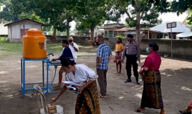 Personil-Polsek-Paga-Lakukan-Patroli-Dan-Pengamanan-Ibadah-Hari-Minggu-Di-Gereja-Gereja-Di-Wilkum-Polsek-Paga