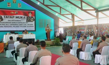 Tatap-Muka-Bersama-Personel-Polres-TTS,-Kapolda-NTT-Tidak-Tolerir-Anggota-Polri-Pelaku-KDRT