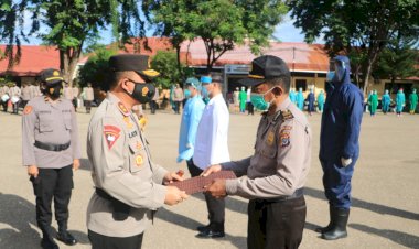 Bentuk-Penghormatan-Khusus-kepada-Bhayangkari-Pejuang-Kesehatan,-Kapolda-NTT-Ajak-Anggota-Mengheningkan-Cipta