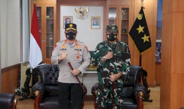 Pererat-Sinergitas-TNI-POLRI,-Kapolda-NTT-Terima-Kunjungan-Silaturahmi-Danlanud-El-Tari-Kupang