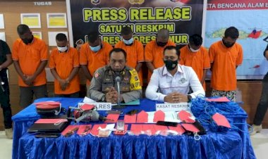 Polres-Flotim-Ungkap-Tujuh-Orang-Tersangka-Kasus-Pencurian-di-Waiwerang