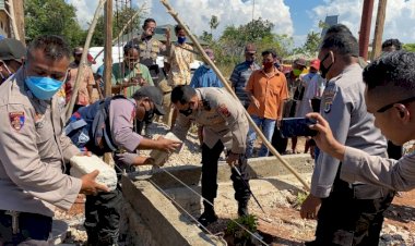 Peletakan-Batu-Pertama-Pembangunan-Pospol-Tanambanas,-Kapolres-Sumba-Barat-Ucapan-Terimakasih-Atas-Dukungannya
