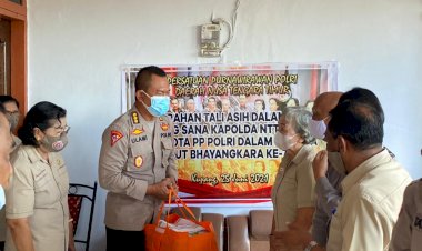 Baksos-Serentak-Sambut-Hari-Bhayangkara-Ke-75,-Polda-NTT-Gelar-Anjangsana-Ke-PP-Polri
