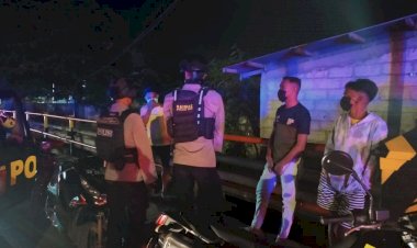 Patroli-Antisipasi-Premanisme,-Ditsamapta-Polda-NTT-Bubarkan-Pemuda-Yang-Sedang-Pesta-Miras