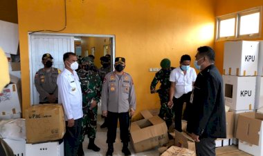 Pantau-Pelaksanaan-PSU-Pilkada-Sabu-Raijua,-Kapolda-NTT-dan-Danrem-161/WS-Kunjungi-KPU-Sabu-Raijua