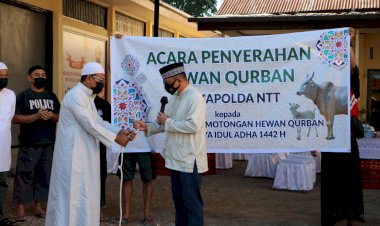Cegah-Kerumunan,-Kapolda-NTT-berharap-Daging-Kurban Diserhakan-Langsung-Kepada-Penerima