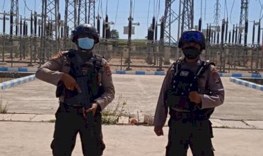 Personel-Ditpamobvit-Polda-NTT-Gelar-Patroli-Pengamanan-dan-Imbauan-Prokes-di-Kawasan-PLTU-Bolok-Kupang