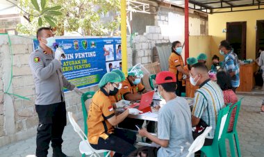 Vaksinasi-Tahap-II-di-Klinik-Turangga-Polda-NTT,-Tim-Vaksinator-Bagi-dalam-Dua-Gelombang-Guna-Mengurangi-Kerumunan