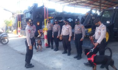 Patroli-Humanis-di-Pelabuhan-Bolok,-Ditsamapta-Polda-NTT-Kerahkan-Unit-K9