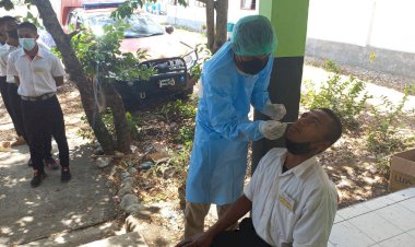 Peserta-Diklat-Satpam-di-Belu,-Jalani-Swab-Antigen-Gratis-dari-Pemerintah