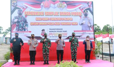 Kunjungi-Manggarai-Barat,-Panglima-TNI-dan-Kapolri-Resmikan-Komplek-Brimob-Presisi-Kompi-4-Batalyon-B-Pelopor-Labuan-Bajo