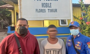 Tangkap-Dua-Ekor-Penyu-yang-Dilindungi,-Seorang-Warga-Flotim-Diamankan-Ditpolairud-Polda-NTT