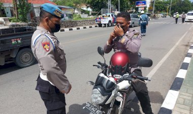 Operasi-Zebra-Ranakah-2021,-Provost-Polda-NTT-Tertibkan-Anggota-Saat-Berkendaraan