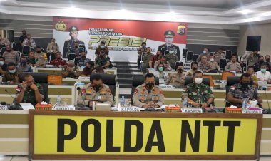 Hadiri-Rapat-Koordinasi-Lintas-Sektoral,-Kapolda-NTT:-Pelaksanaan-Ops-Lilin-2021-Berpedoman-pada-Jukrah-Pemerintah-Pusat