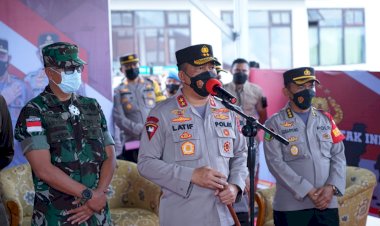 Pelaksanaan-Vaksinasi-Serentak,-Kapolda-NTT-Minta-Polres-Jajaran-Capai-Target-70-Persen