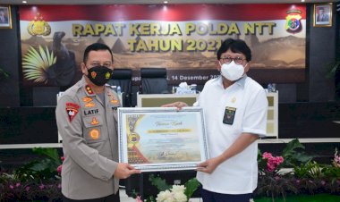 Gelar-Raker-Tahun-2021,-Polda-NTT-Hadirkan-Ketua-Pengadilan-Tinggi-Kupang-Sebagai-Narasumber