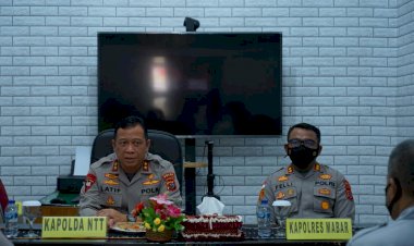Beri-Arahan-Kepada-Perwira-Polres-Manggarai-Barat,-Kapolda-NTT-Minta-Dukung-Percepatan-Investasi-dan-Penanganan-Covid-19