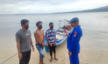 Pantau-Aktivitas-Warga-Pesisir-Sikka,-Personel-Ditpolairud-Polda-NTT-Ingatkan-Antisipasi-Cuaca-Buruk-Saat-Melaut