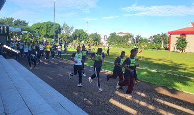 Tes-Kemampuan-Fisik-di-Tengah-Pendemi-Covid-19,-Lima-Satker-Polda-NTT-Ikut-TKJ-dan-Beladiri-Polri