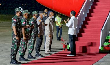 Lanjut-Kunker-Ke-Bali,-Kapolda-NTT-Bersama-Forkopimda-Lepas-Keberangkatan-Presiden-RI-di-Bandara-El-Tari-Kupang