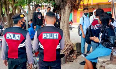 Patroli-di-Terminal-Kota-Kupang,-Satgas-Kepatuhan-Prokes-OAN-Turangga-2022-Sosialisai-Prokes