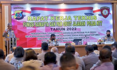 Buka-Rakernis-Fungsi-Samapta-dan-Pamobvit-Tahun-2022,-Kapolda-NTT-Tekankan-Anggota-Harus-Mampu-Komunikasi,-Koordinasi-dan-Kolaborasi