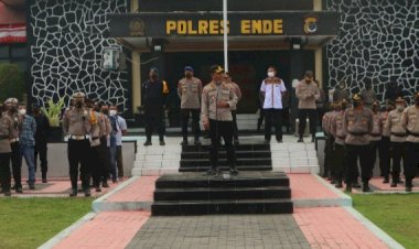 Pimpin-Apel-Kunker-RI-1-di-Polres-Ende,-Karoops-Polda-NTT-:-Dalam-Pengamanan,-Jaga-Nama-Baik-Intitusi