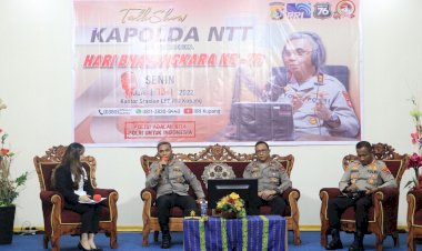 Sambut-Hari-Bhayangkara-Ke-76,-Kapolda-NTT-dan-Kapolres-Jajaran-Hadiri-Talk-Show-di-RRI