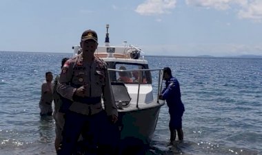Cegah-Pencurian-Ikan-dan-Penyelundupan-BBM,-Polsek-Insut-Lakukan-Patroli-Laut