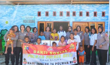 Sambut-HUT-Polwan-RI-ke-74,-Polwan-Polres-Belu-Sambangi-Anak-anak-Panti-Asuhan-Gracia-Hati-Mulia