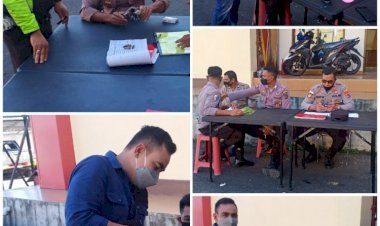 Pemeriksaan-Senjata-Inventaris-Dinas-Polres-Manggarai-Oleh-Bagian-Logistik