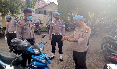 Tegakkan-Disiplin-Anggota,-Bidpropam-Polda-NTT-Gelar-Pemeriksaan-Kelengkapan-Bermotor