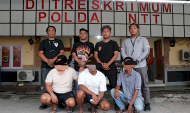 Tanggapi-Aduan-Masyarakat-Via-WA-Lapor-Kapolda,--Tiga-Pelaku-Pemerasan-di-Pelabuhan-Tenau-digiring-ke-Polda-NTT