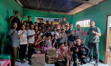 Jelang-Pengabdian-Satu-Dekade,-Angkatan-Bhayangkara-2012---2013-Polda-NTT-Berbagai-Kasih-di-Panti-Asuhan-Puri-Bunda