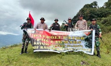 Sinergitas-TNI-Polri-dalam-Menjaga-Batas-Negara,--Polsubsektor-Lakmaras-Polres-Belu-Bersama-Satgas-Pamtas-Gelar-Patroli