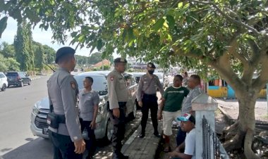 Jaga-kondusifitas-Kamtibmas,-Patroli-Rutin-Satuan-Samapta-Polres-Flotim