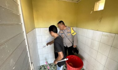 Optimalkan-Pelayanan,-Wakapolres-Sumba-Barat-Cek-Kebersihan-Mako