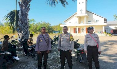 Peringatan-Kenaikan-Isa-Almasih-2023,-Polres-Belu-Bersama-Jajaran-Turun-ke-Gereja-Jamin-Ibadah-Berjalan-Aman-dan-Nyaman