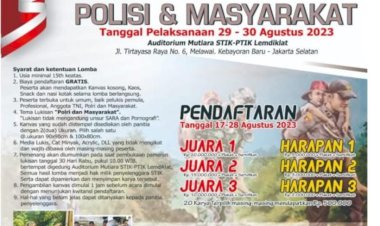 Meriahkan-HUT-ke-78-RI,-Lemdiklat-Polri-Gelar-Lomba-Lukis