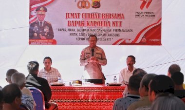 Kapolda-NTT-Dengarkan-Keluhan-Warga-Perumnas,-Kelurahan-Nefonaek-dalam-Acara-Jumat-Curhat