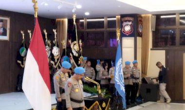 Purna-Tugas,-Kapolri-Beri-Penghargaan-Kepada-Satgas-FPU-4-Minusca